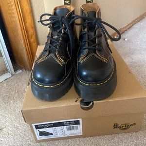 DR. MARTEN CHURCH PLATFORM MONKEY BOOTS (WOMEN'S US SIZE 7)